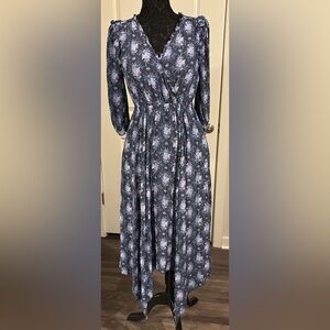 Love Shack Fancy Milton Dress in Blue Size Medium